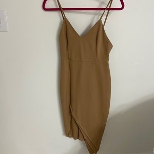 About us high slit dress